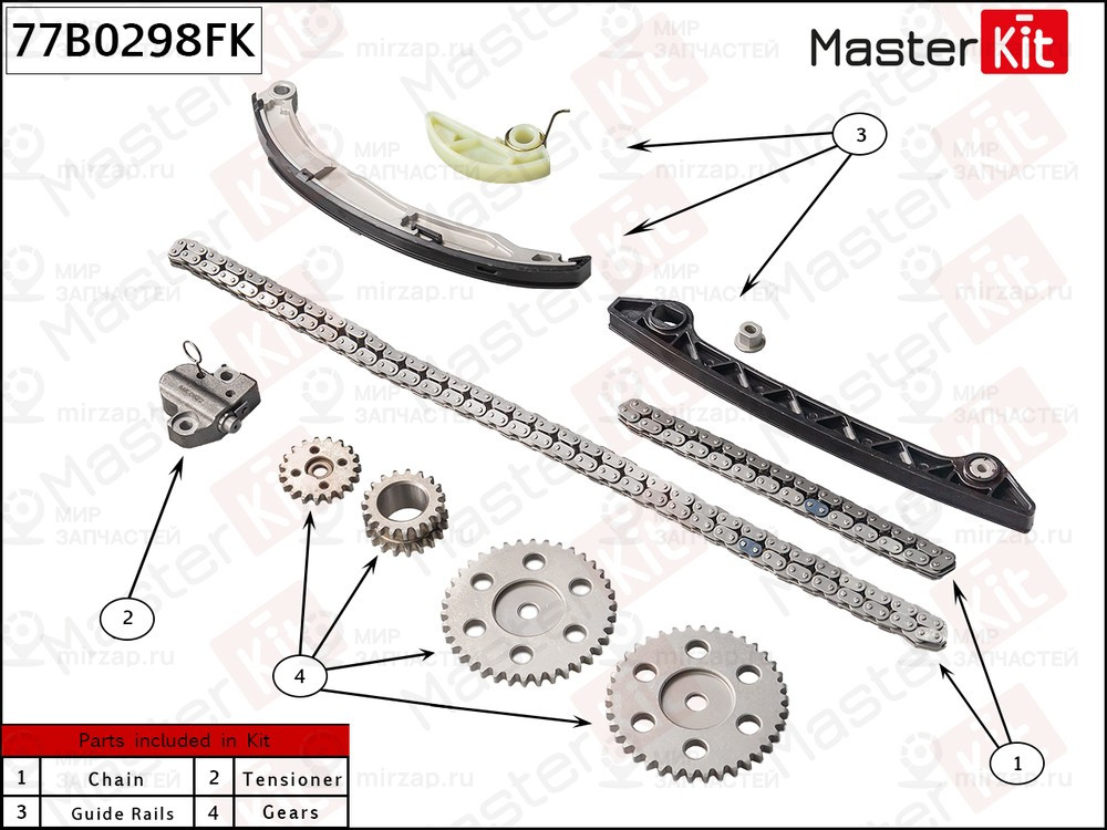 Запчасть MASTERKIT 77B0298FK