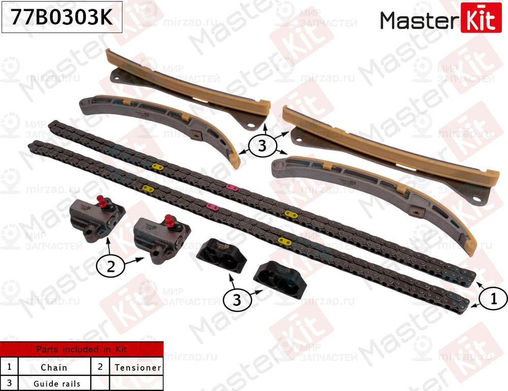 Запчасть MASTERKIT 77B0303K