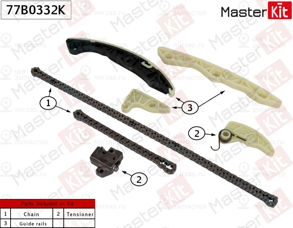Запчасть MASTERKIT 77B0332K