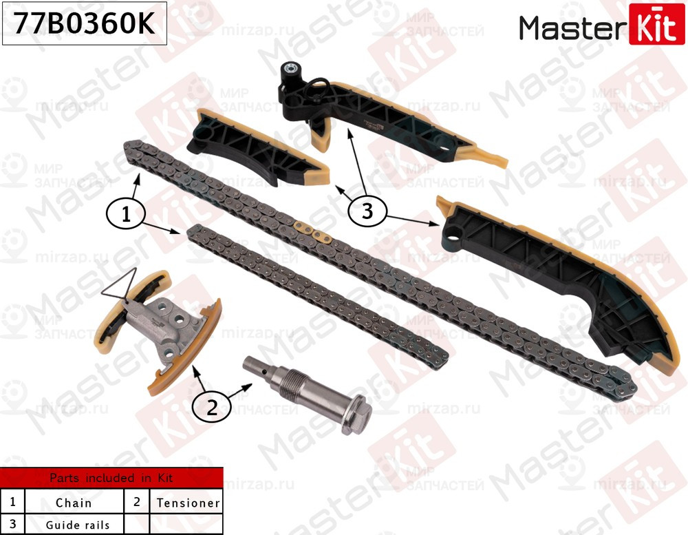 Запчасть MASTERKIT 77B0360K