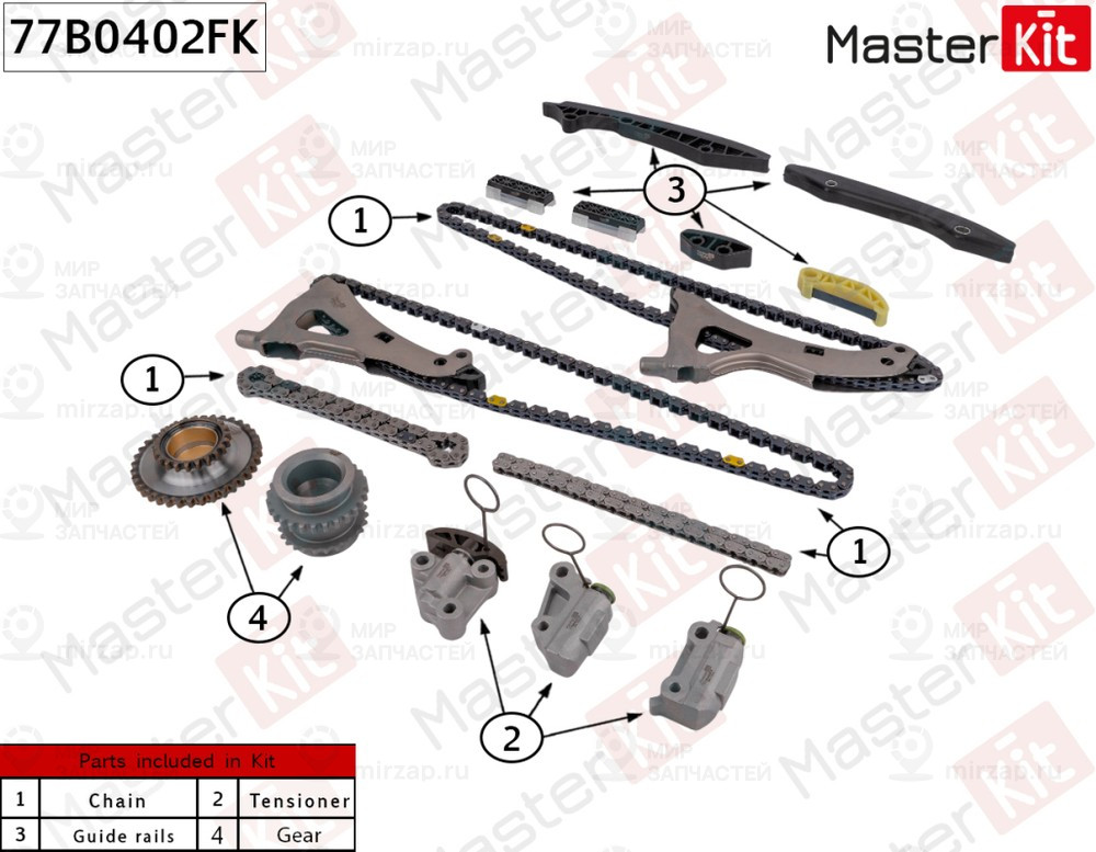 Запчасть MASTERKIT 77B0402FK