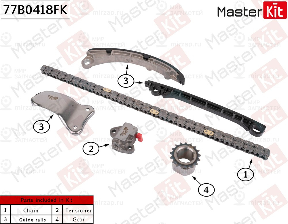 Запчасть MASTERKIT 77B0418FK