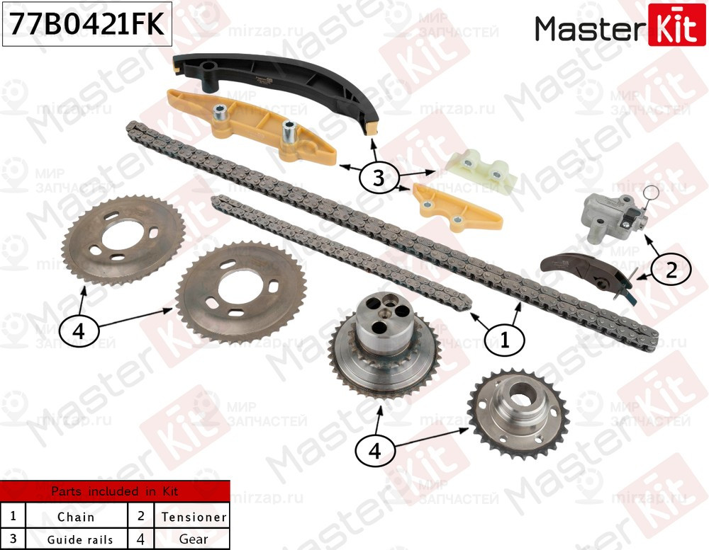 Запчасть MASTERKIT 77B0421FK