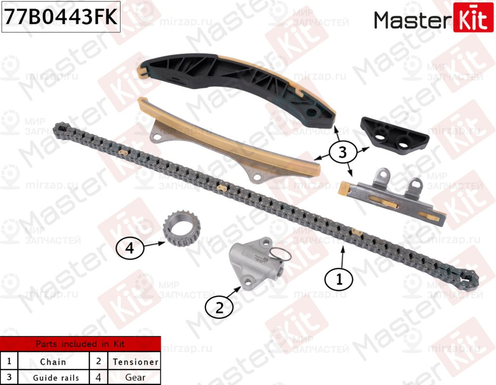 Запчасть MASTERKIT 77B0443FK