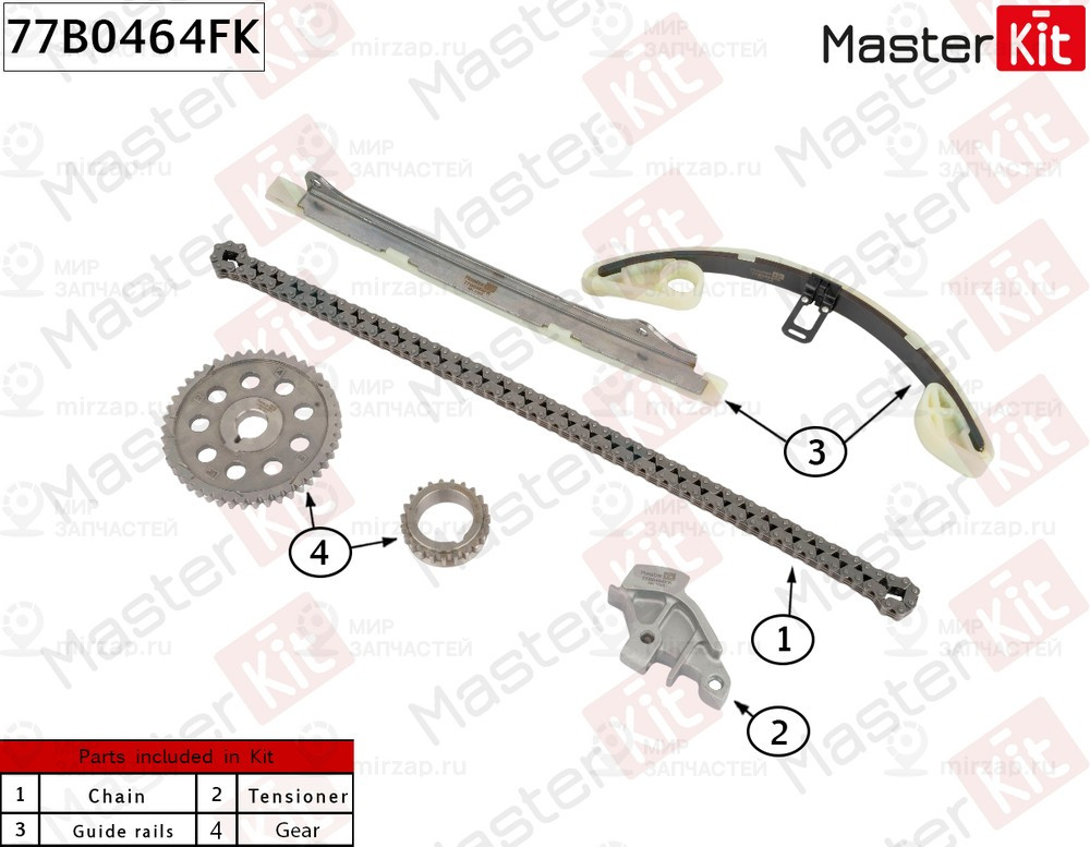 Запчасть MASTERKIT 77B0464FK