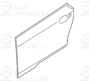 Наружная облицовка двери л
 BMW 51007369329