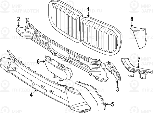 Blende Scheinwerfer Innen Links
 BMW 51115A241D1