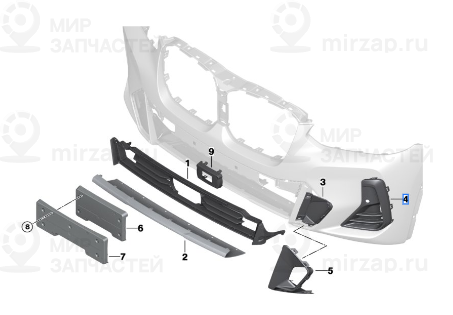 Накладка Воздуховода Л
 BMW 51115A41F67