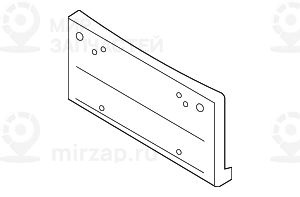 Основание номерного знака
 BMW 51117175017