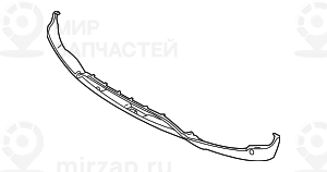 Облицовка переднего бампера Нж
 BMW 51117179848