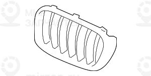 Декоративная решетка Л Пд
 BMW 51117210725