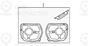 Ремкомплект переднего бампера
 BMW 51117210936