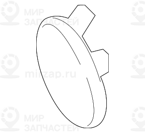 Крышка буксирной проушины загрунтов.
 BMW 51117256104