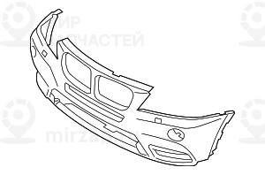 Аэрод.пакет Performance Пд грунт. SRA
 BMW 51117261188