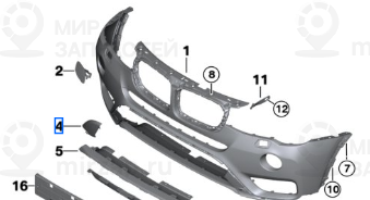Klappe Abschleppцse
 BMW 51117338474