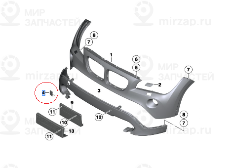 Крышка буксирной проушины пд
 BMW 51117345034