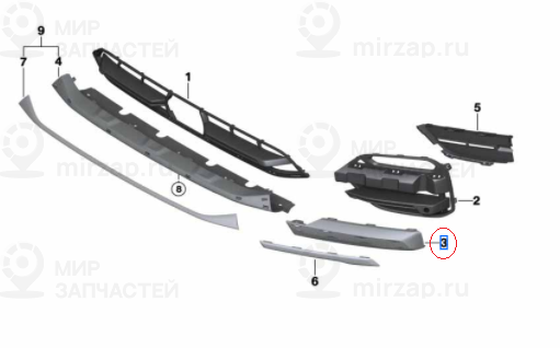 Stossleiste Seitlich Links
 BMW 51117421987