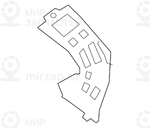 Направляющая Бампера Сверху Слева
 BMW 51117458363
