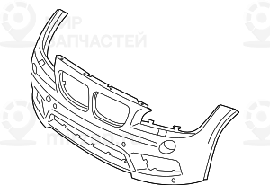 Аэрод.пакет performance пд грунт.
 BMW 51118039479