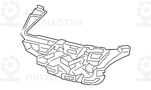 Вставка бампера Л Пд M-PAKET
 BMW 51118048113