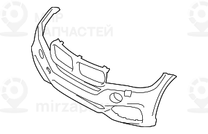 Verkleidung Stossfдnger Grundiert Vorn
 BMW 51118062478