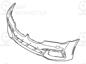 Verkleidung Stossfдnger Grundiert Vorn
 BMW 51118064753