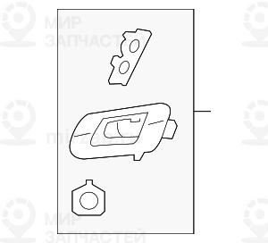 Рем.к-т кронштейна переднего бампера
 BMW 51118065982