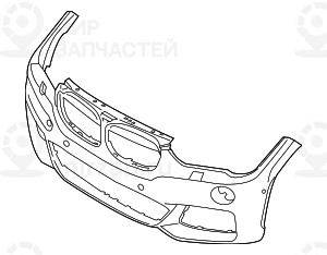 Verkleidung Stossfдnger Grundiert Vorn
 BMW 51118072771