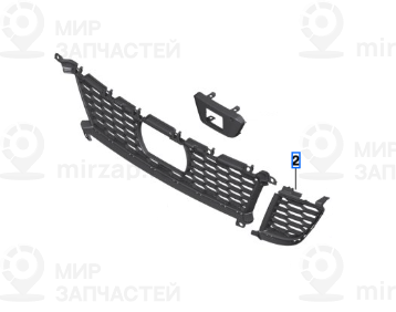Решетка Посередине Слева
 BMW 51118075601