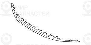 Подпорный скос облицовки передн. бампера
 BMW 51118077058