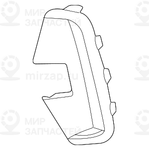 Декоративная Накладка Боковой Решетки Л
 BMW 51118077069