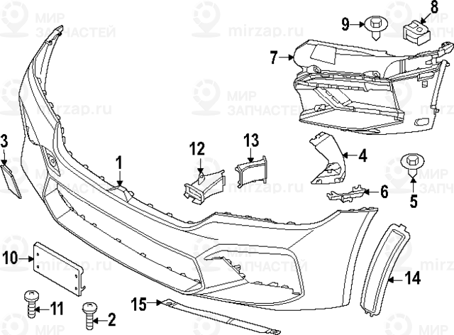 Verkleidung Stossfdng
 BMW 51118081777