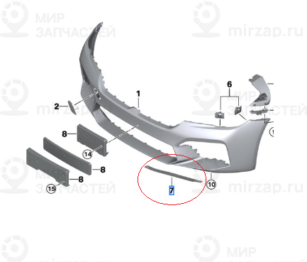 Пылезащитная Кромка Л Пд
 BMW 51118084175