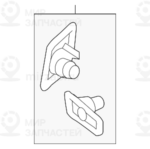 Satz Aufnahme Pdc-/Pma-Sensor Vorn
 BMW 51118092100