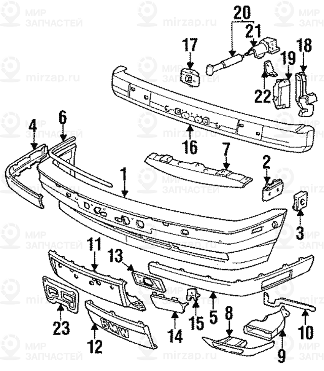 Защитная планка Л
 BMW 51118148815