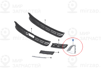 Накладка Воздуховода Тормозов Л
 BMW 51119463481