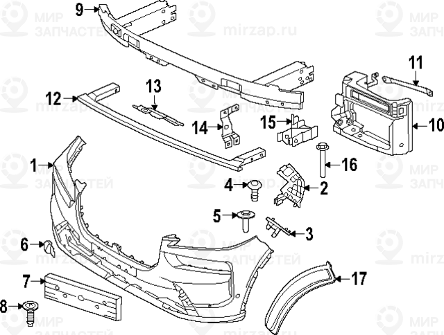 Fгѓвјhrung Stoгѓеёfгѓв¤Nger Unten Links
 BMW 51119881247