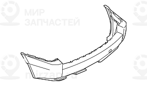 Облицовка заднего бампера,загрунтован.
 BMW 51123416947