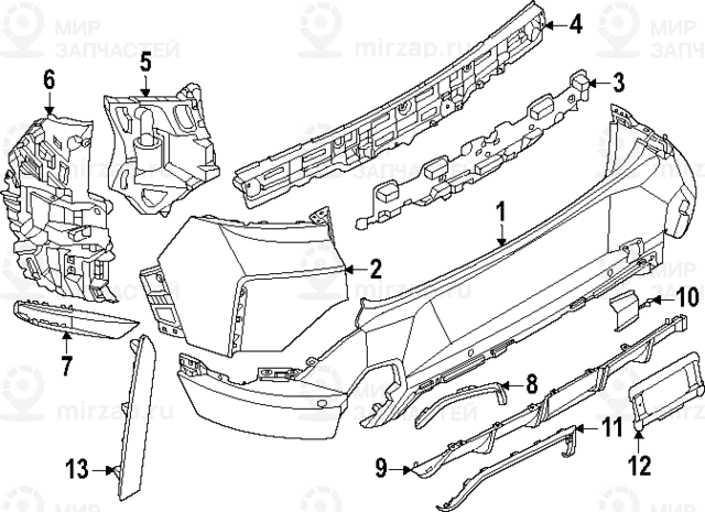 Запчасть BMW 51124A06B93