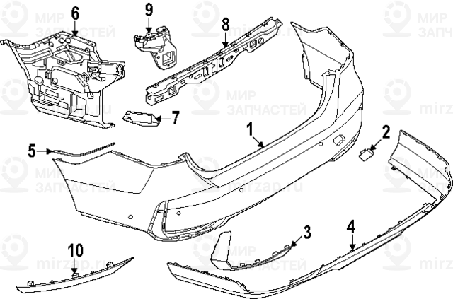 Запчасть BMW 51125A011C4