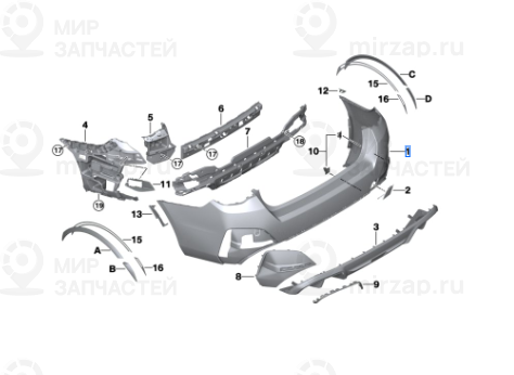 Запчасть BMW 51125A1DB03