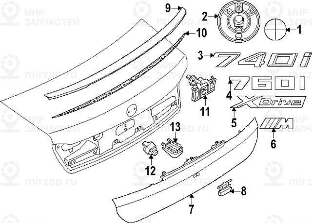 Запчасть BMW 51125A3B399