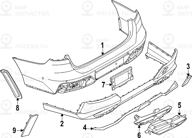 Запчасть BMW 51125A404A1