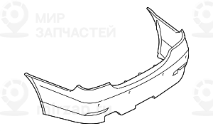 Облицовка заднего бампера,загрунтован.
 BMW 51127077940