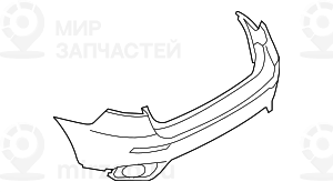 Облицовка заднего бампера,загрунтован.
 BMW 51127210649