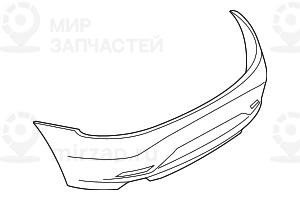 Облицовка заднего бампера,загрунтован.
 BMW 51127230962