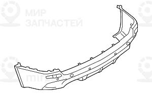 Облицовка заднего бампера,загрунтован.
 BMW 51127242321
