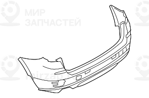 Облицовка заднего бампера,загрунтован.
 BMW 51127278474
