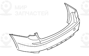 Облицовка заднего бампера,загрунтован.
 BMW 51127341772