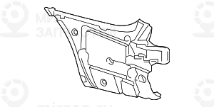 Fьhrung Stossfдnger Seitlich Links
 BMW 51127387299